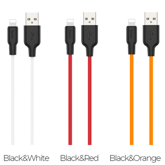 X21 Plus Silicone charging cable for iP(L=2M)