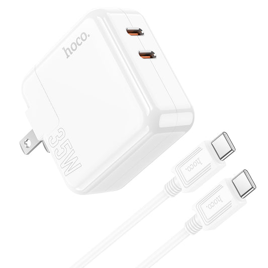 C110 Lucky dual-port PD35W(2C) charger set(Type-C to Type-C)(US)