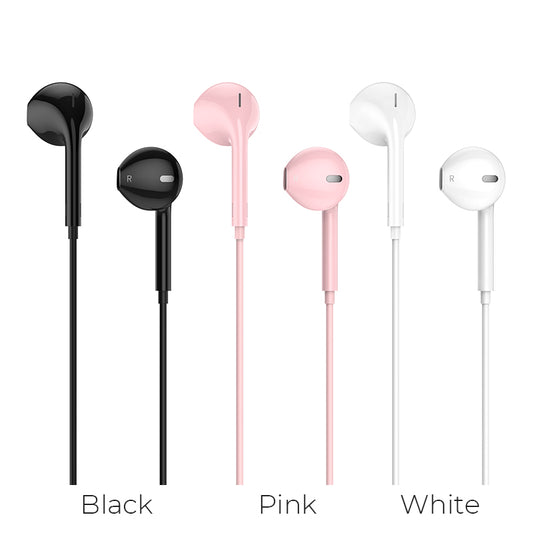 M55 Memory sound wire control earphones with mic
